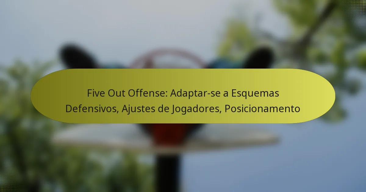 Five Out Offense: Adaptar-se a Esquemas Defensivos, Ajustes de Jogadores, Posicionamento
