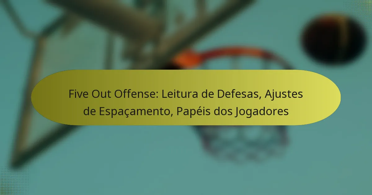 Five Out Offense: Leitura de Defesas, Ajustes de Espaçamento, Papéis dos Jogadores